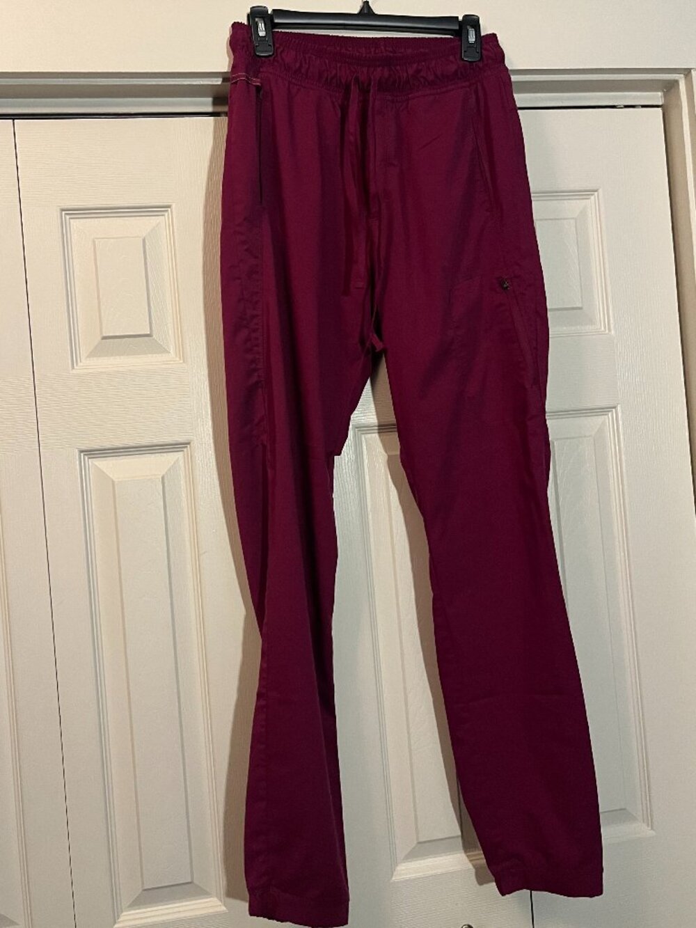 Cherokee Workwear Revolution Men's Natural Rise Jogger WW012T Wine Medium Tall